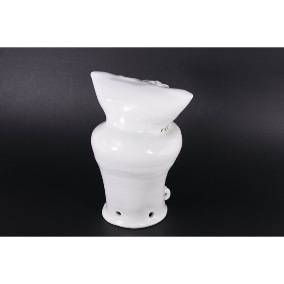 Ceramic cat tealight cover, kitty lantern, vintage cat lady home decor - Picture 10 of 10